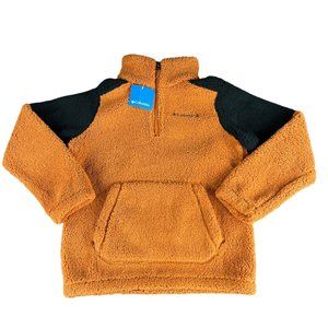 Columbia Rugged Ridge III Copper Sherpa Half Zip Fleece Pullover Youth Sz S - L